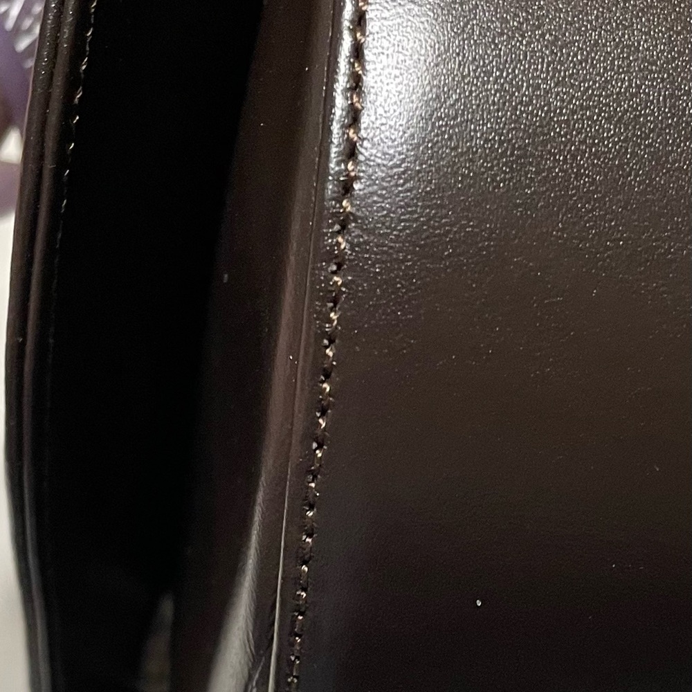 Bally Vintage Authentic Chocolate Brown Leather Shoulder Bag - Picture 6 of 13